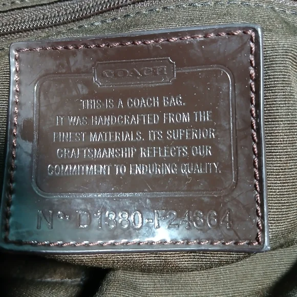 Coach Brown and Tan Shoulder Bag